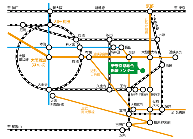 新病院の位置図