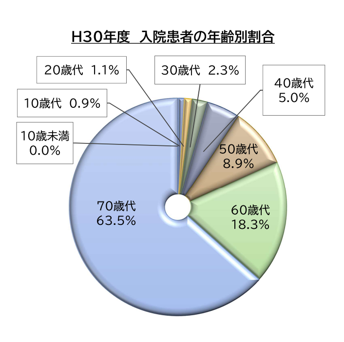 年齢別グラフ（入院）